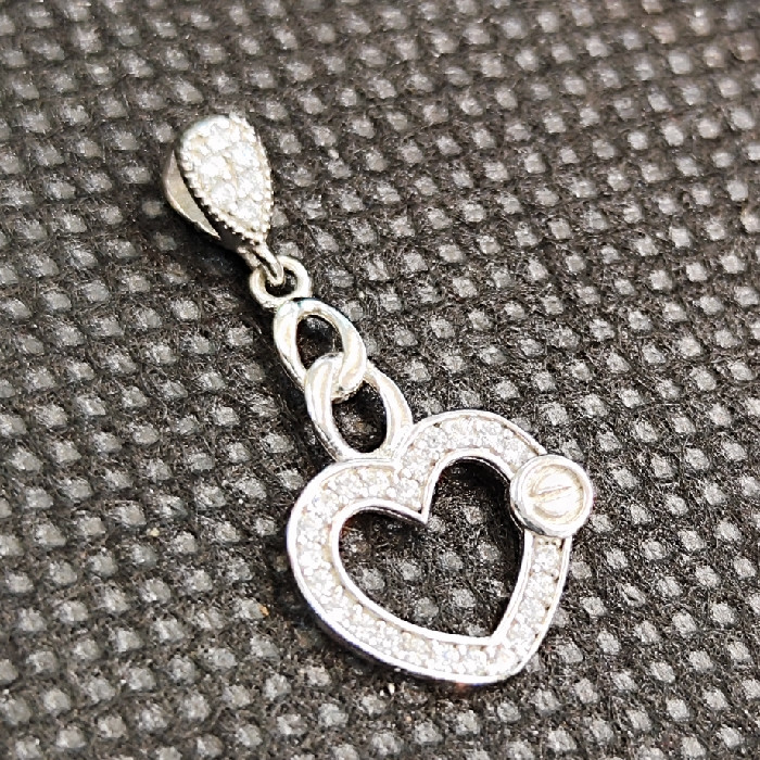 آویز گردنبند نقره زنانه مدل قلب کد Ghalb71