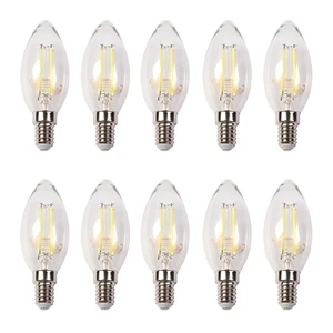 لامپ ال ای دی فیلامنتی 5 وات کملیون مدل شمعی پایه e14 بسته 10 عددی