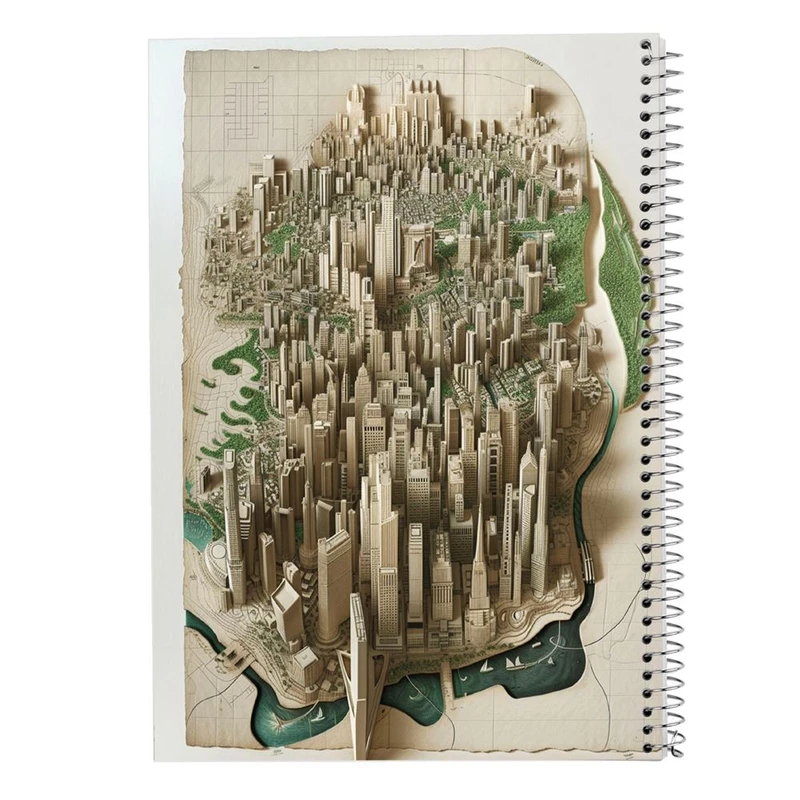 دفتر لیست خرید 50 برگ مدوپد مدل نقشه کد DF15511