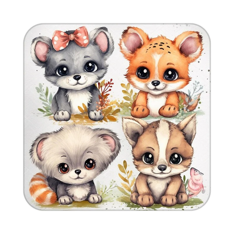 زیر لیوانی کاکتی طرح حیوانات کارتونی مدل mp28509