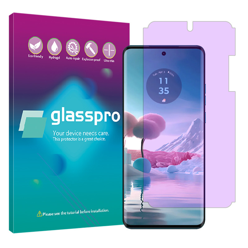 محافظ صفحه نمایش آنتی پرپل گلس پرو مدل Eye Care مناسب برای گوشی موبایل موتورولا Edge 40 Neo
