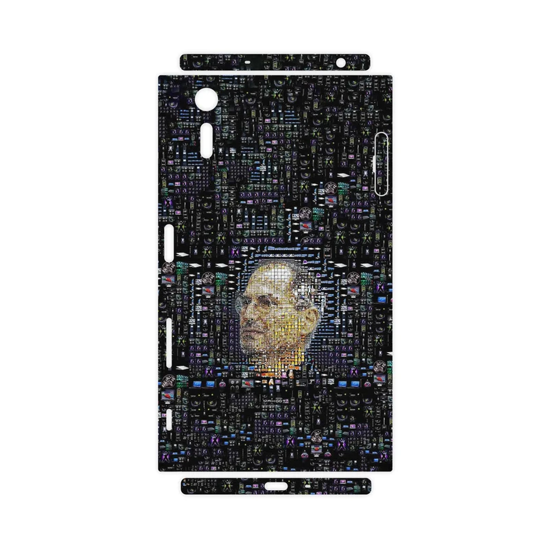 برچسب پوششی ماهوت مدل Collage of Steve Jobs 2-FullSkin مناسب برای گوشی موبایل سونی Xperia XZ