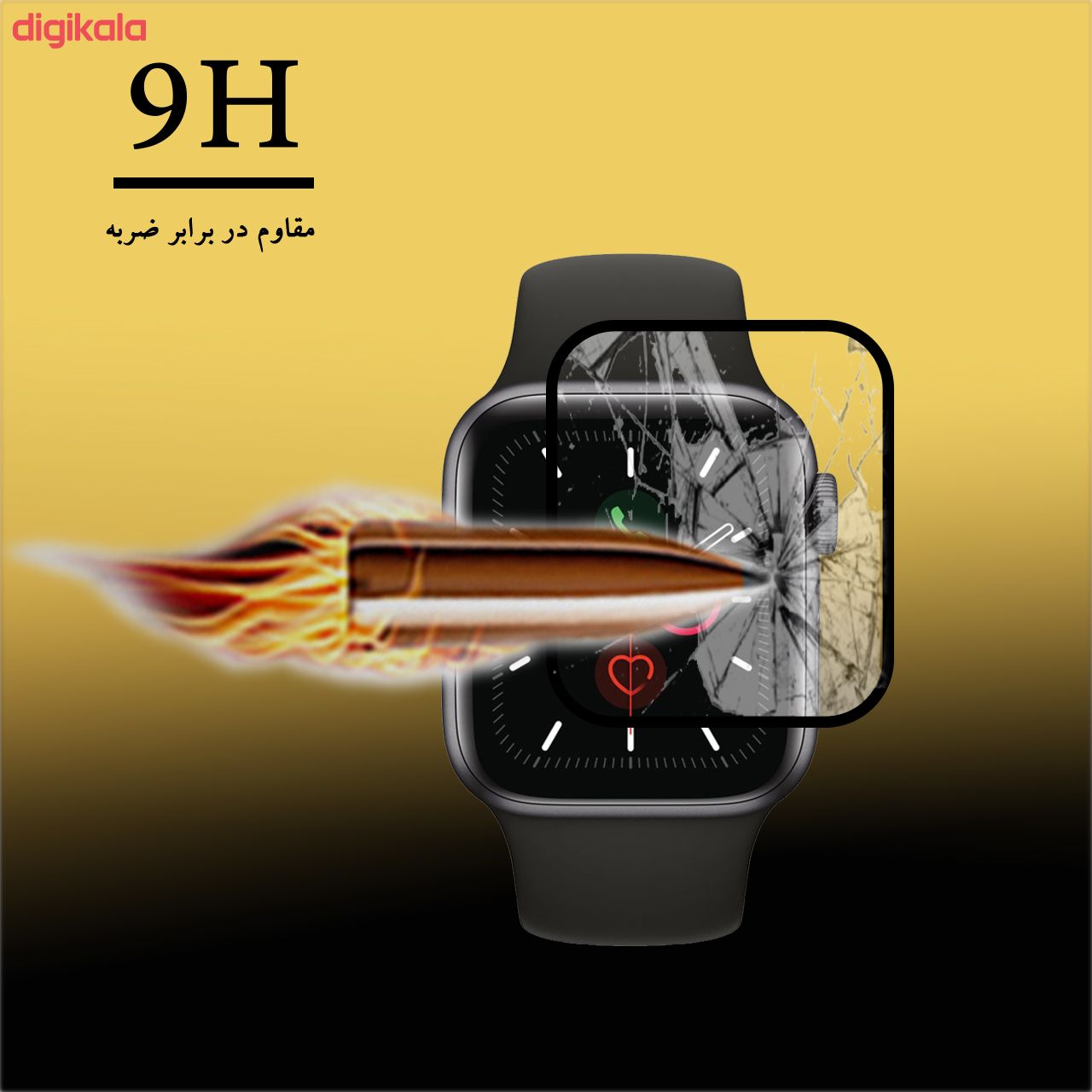محافظ صفحه نمایش 5D لایونکس مدل USS مناسب برای اپل واچ 40 میلی متری main 1 3