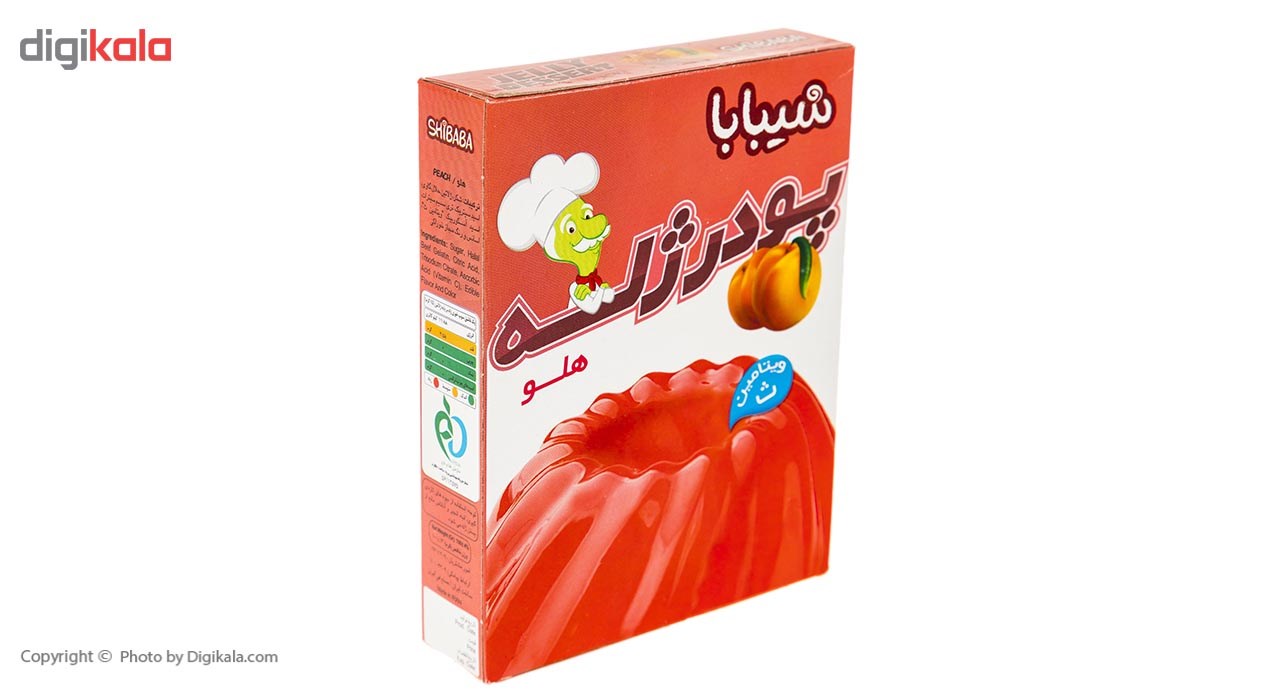 پودر ژله هلو شیبابا مقدار 100  گرم ۱۲ عددی در ارزانترین فروشگاه اینترنتی ایران ارزان