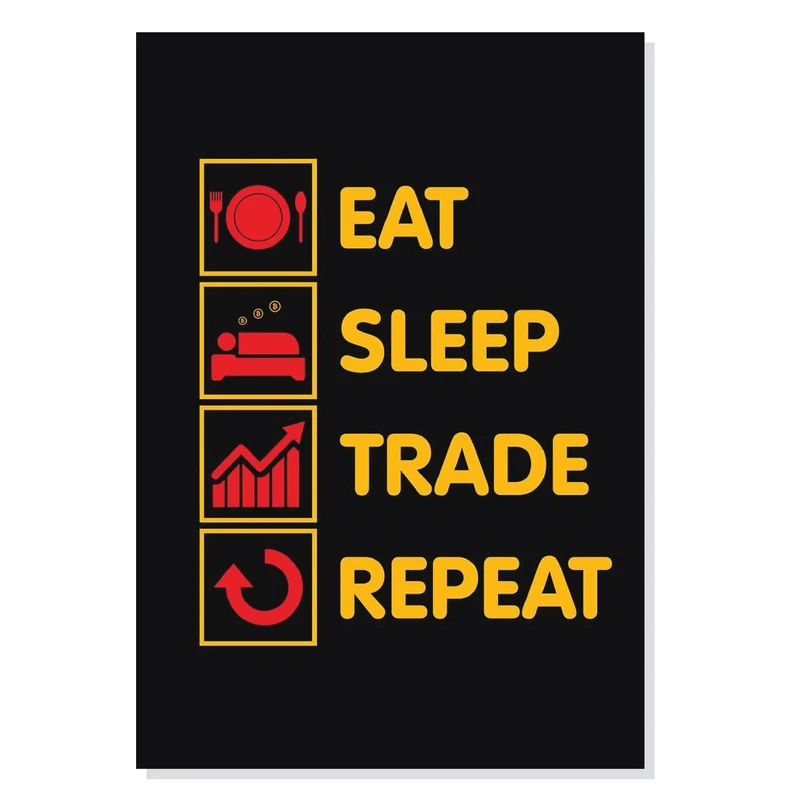 پوستر طرح سبک زندگی معامله گر بازارهای مالی Trader Life Style مدل M0484