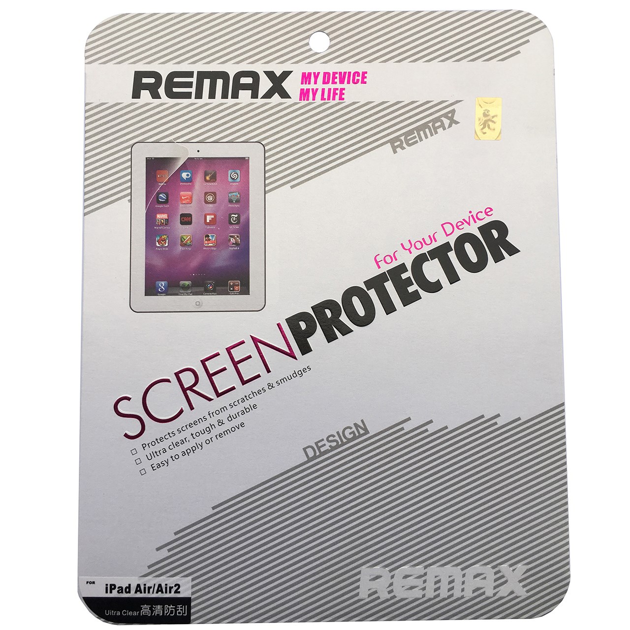محافظ صفحه نمایش ریمکس مدل Ultra Clear مناسب برای آیپد ایر / ایر 2