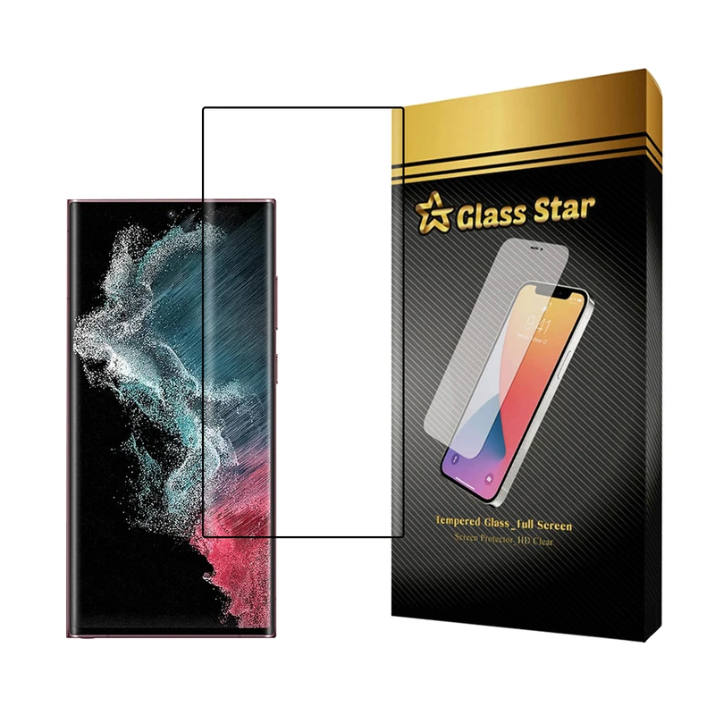 محافظ صفحه نمایش گلس استار مدل EDGNWGS مناسب برای گوشی موبایل سامسونگ Galaxy S22 Ultra 5G