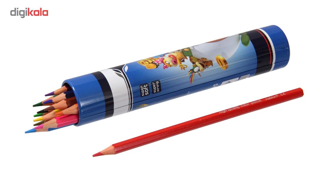 مداد رنگی 12 رنگ لوله ای روبیکس کد MRX19 main 1 2