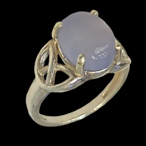 انگشتر نقره زنانه مدل سنگ عقیق یمانی سوسنی کد 300