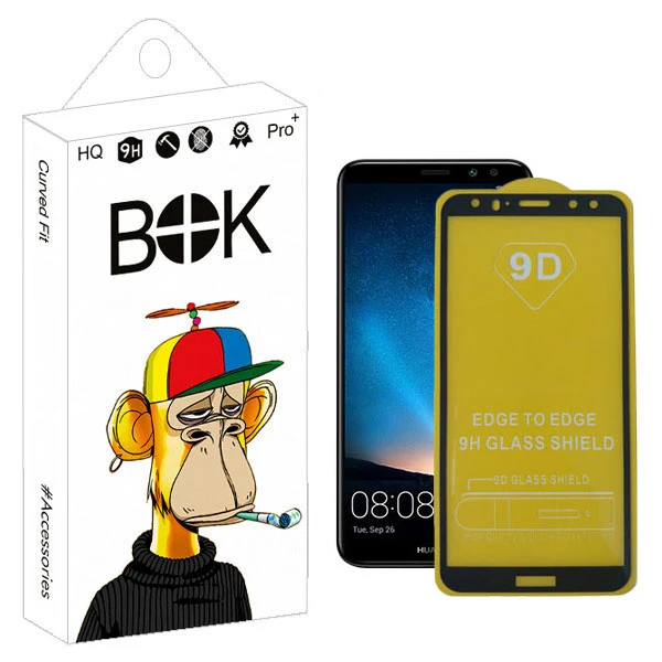 محافظ صفحه نمایش بوک مدل 9D  مناسب برای گوشی موبایل هوآوی MATE 10 LITE