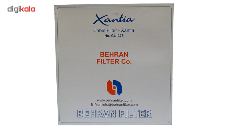 فیلتر کابین خودرو بهران فیلتر مدل GL1375 مناسب برای زانتیا