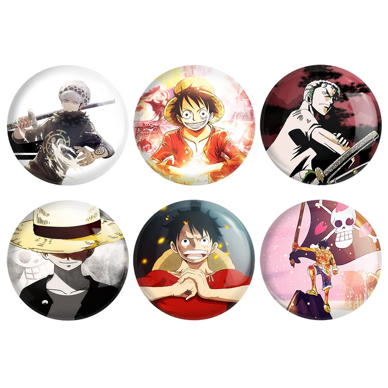 مگنت خندالو طرح انیمه وان پیس One Piece کد 942B مجموعه 6 عددی