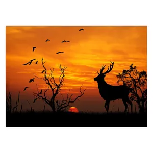 Wensoni Deer And Sunset Chassis 40 x 30