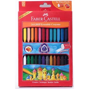 Faber-Castell Grip Erasable Crayons - Pack of 24