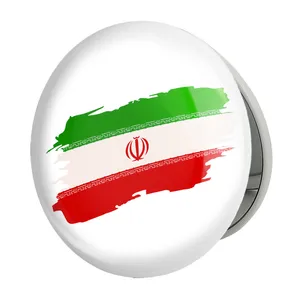 آینه جیبی خندالو طرح پرچم ایران مدل تاشو کد 23944 