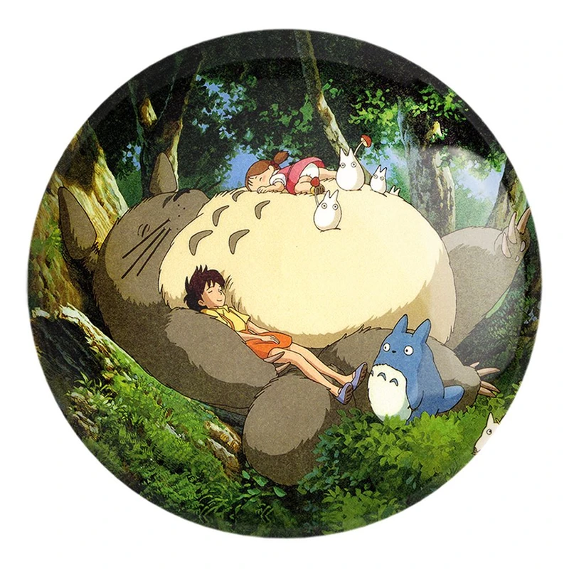 پیکسل خندالو طرح توتورو و ساتسوکی انیمه توتورو Totoro کد 12812 مدل بزرگ