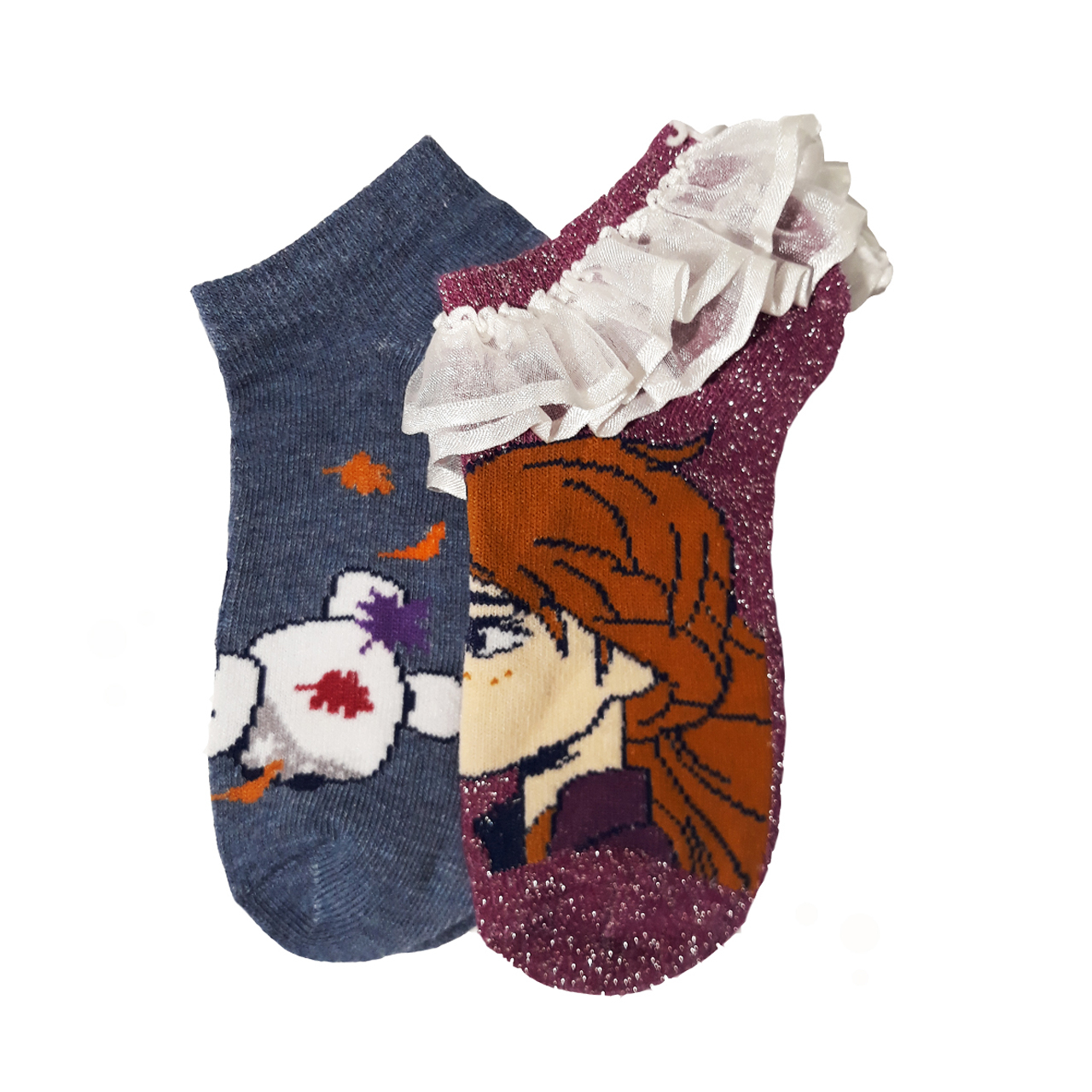 جوراب دخترانه کد 1377 مجموعه 2 عددی