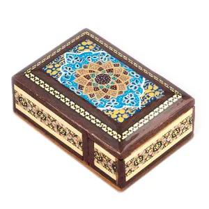 جعبه سکه خاتم کاری رستا طرح  3-16-101