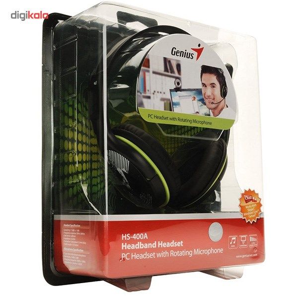 هدست کامپیوتر جنیوس مدل HS-400A Tattoo همراه با میکروفون چرخشی main 1 5