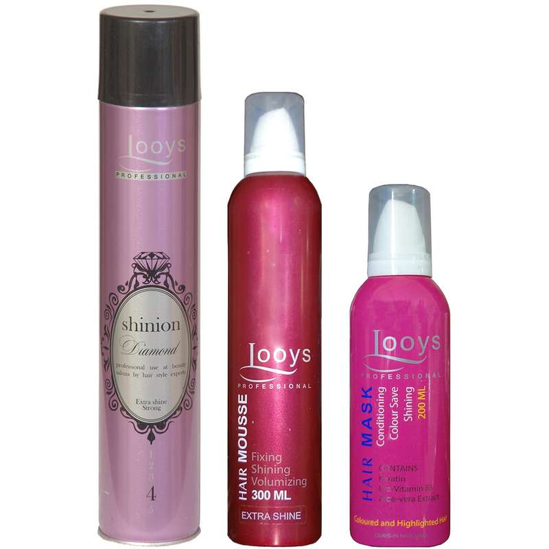 پک موس مو لویز مدل Extra Shine به همراه اسپری نگهدارنده حالت مو و ماسک مو پک موس مو لویز مدل Extra Shine به همراه اسپری نگهدارنده حالت مو و ماسک مو