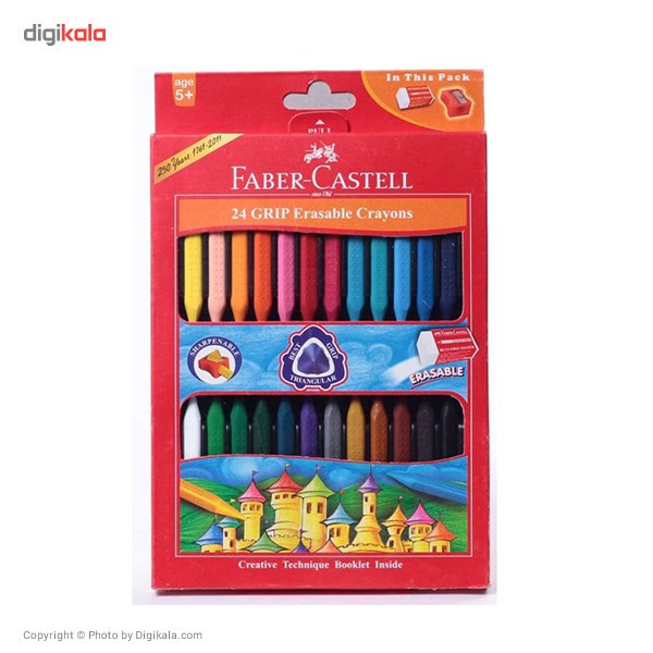 مداد شمعی فابر کاستل مدل گریپ ایریزبل - بسته 24 رنگ