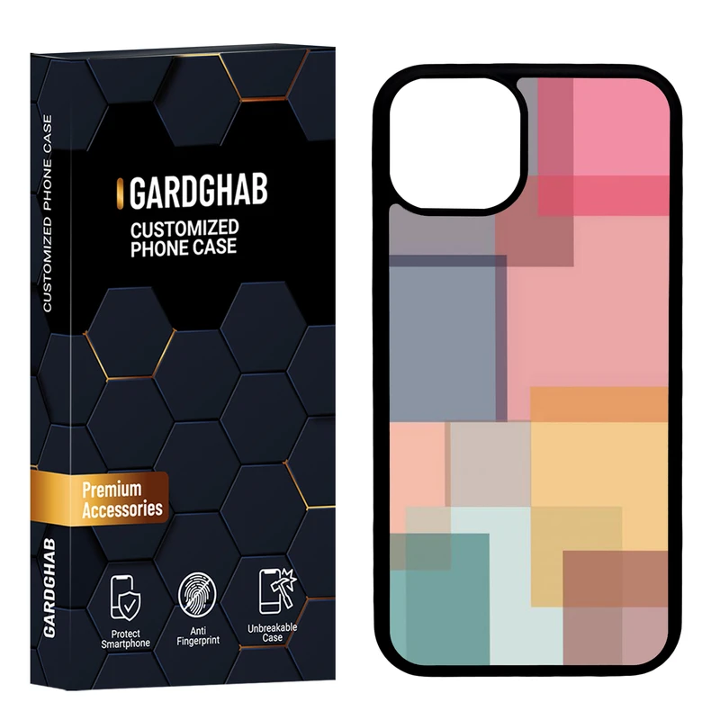 کاور گارد قاب مدل پشت گلس ساده مناسب برای گوشی موبایل اپل iPhone 13 