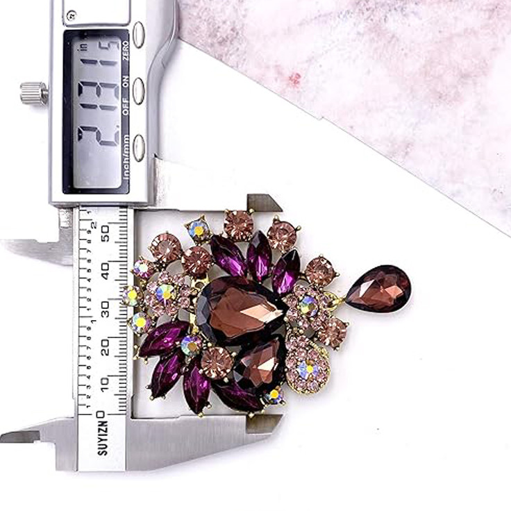 گل سینه زنانه شهر جواهر مدل SJ-BR010-PP