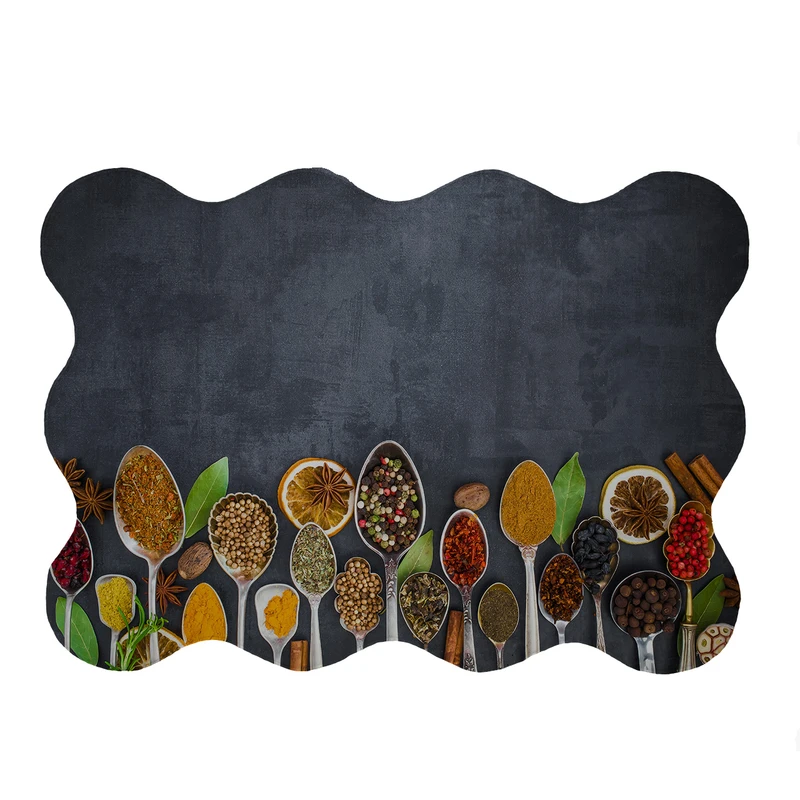 پادری مدل دالبر طرح ادویه کد 5048 سایز 80x110 سانتی متر