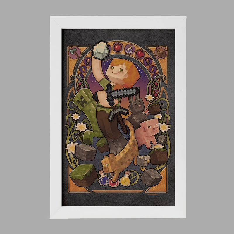 تابلو خندالو مدل بازی ماینکرافت کد 23244