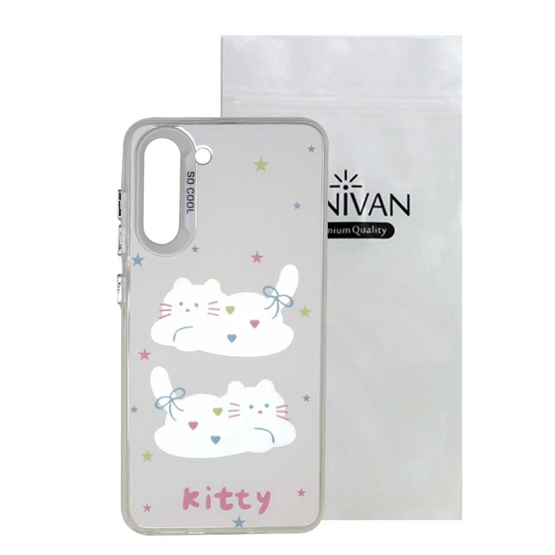 کاور سانیوان مدل فانتزی طرح گربه مناسب برای گوشی موبایل سامسونگ Galaxy S21 FE