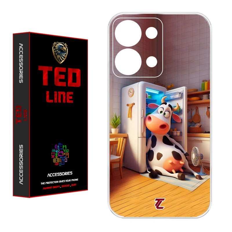 کاور تدلاین طرح گاو کد 1168 مناسب برای گوشی موبایل شیائومی Redmi Note 13 4G
