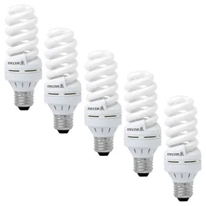 Delta 18W CFL Full Spiral Lamp E27 5 PCS