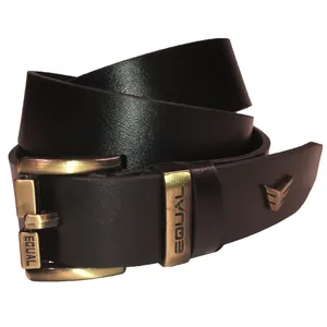 کمربند مردانه چرم طرح Equal Lb1 Black