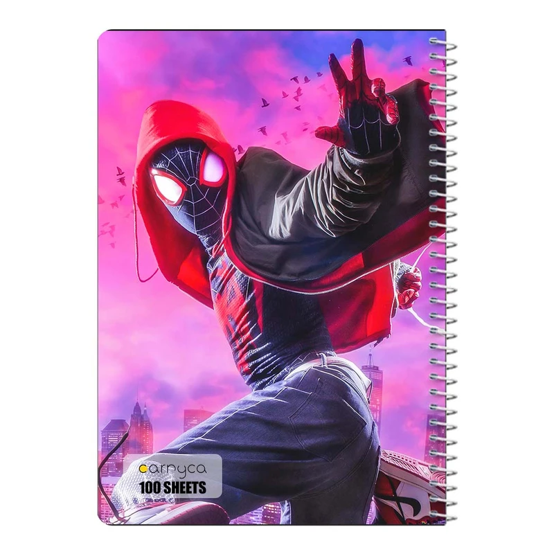 دفتر مشق 100 برگ سیمی کارنیکا طرح Man-مرد عنکبوتی Spider کد 15269