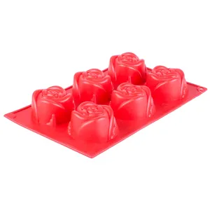 قالب ژله و کیک سیلیکون  گل رز مدلSM011