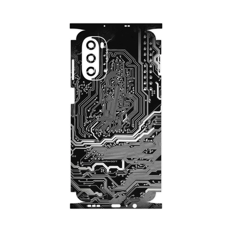 برچسب پوششی ماهوت مدل Black_Printed_Circuit_Board-FullSkin مناسب برای گوشی موبایل موتورولا Moto G52