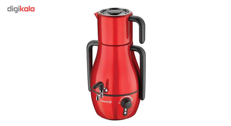 سماور برقی کرکماز مدل Demfora کد 337 به همراه ست 3 عدد اردورخوری