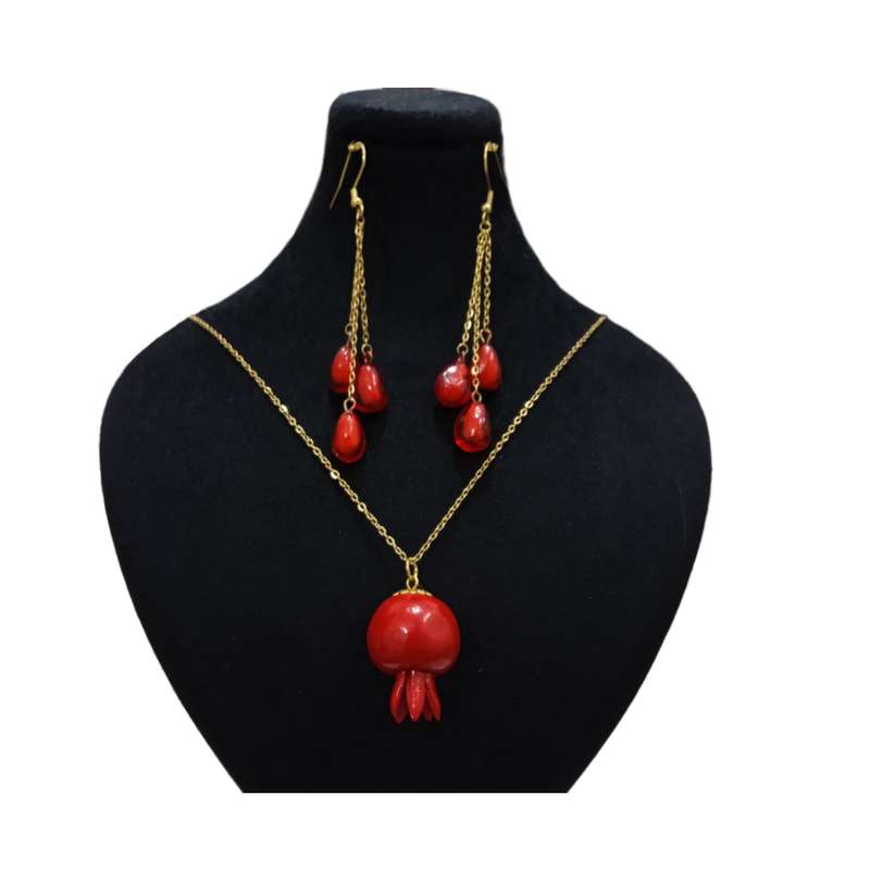 نیم ست دخترانه مدل انار شب یلدا کد216 نیم ست دخترانه مدل انار شب یلدا کد216