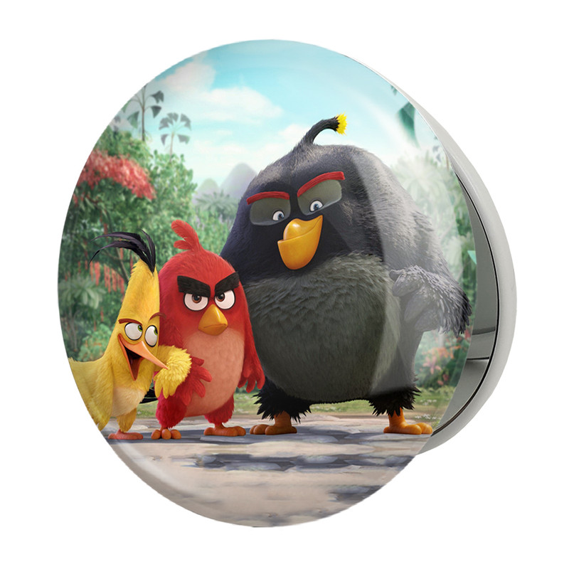 آینه جیبی خندالو طرح پرندگان خشمگین Angry Birds مدل تاشو کد 13869 