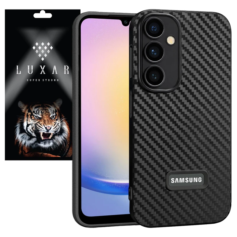 کاور لوکسار مدل a25 _Carbon Line مناسب برای گوشی موبایل سامسونگ Galaxy A25 5G / A25