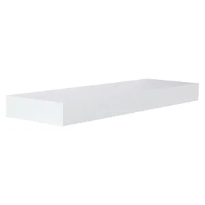 طبقه دیواری دکوری خانه پلاس سفید 60x20x5
