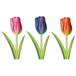 Zhivar Tulip Flowers 3D Wall Sticker