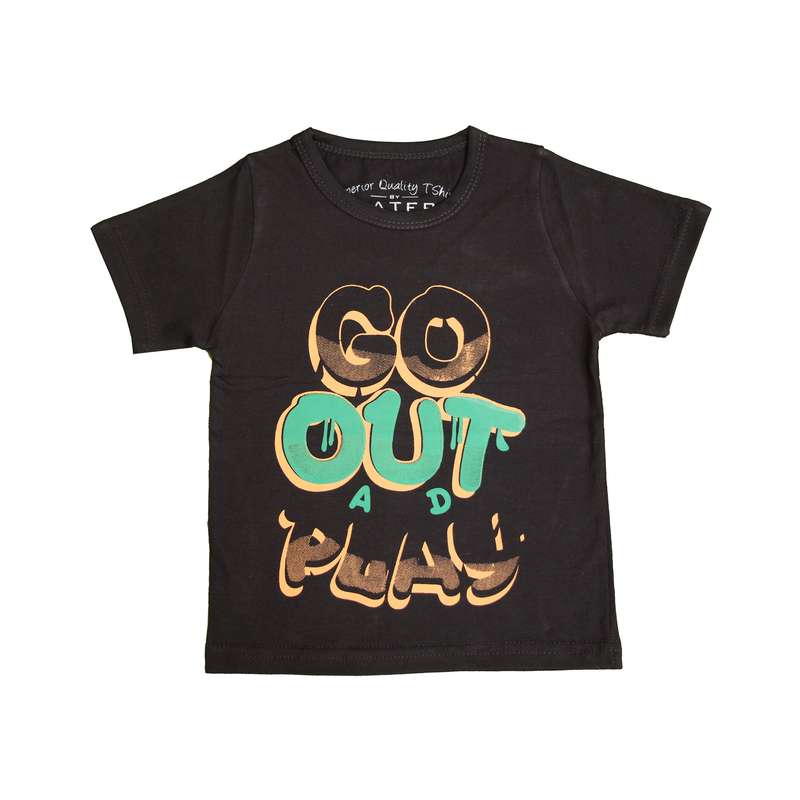 تیشرت پسرانه مدل go out کد 121