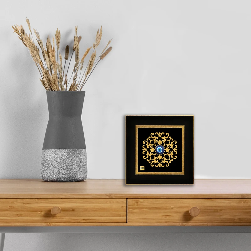 عکس شماره 3 : تابلو طلاکوب مارک گلد طرح چشم نظر tf111