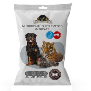 غذای تشویقی سگ ابیش مدل دنبلان خشک شده گوساله وبره وزن 100 گرم