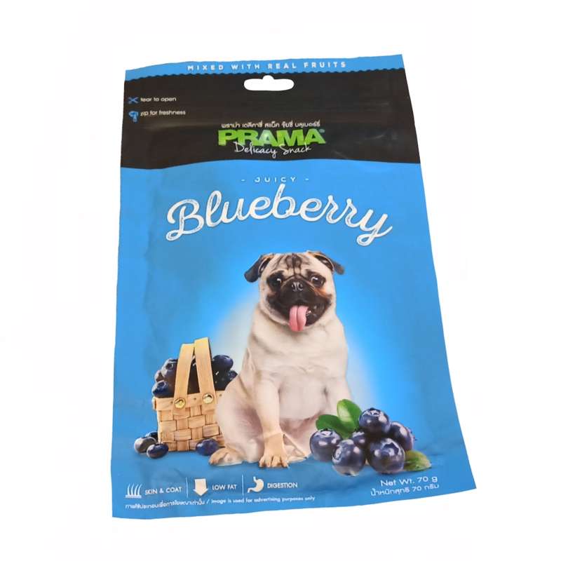 غذای تشویقی سگ پراما مدل Blueberry_70 وزن 70 گرم