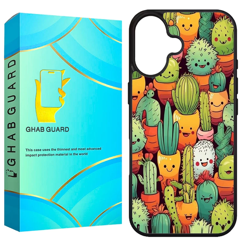 کاور قاب گارد طرح کاکتوس مدل G16PL مناسب برای گوشی موبایل اپل iPhone 16 Plus
