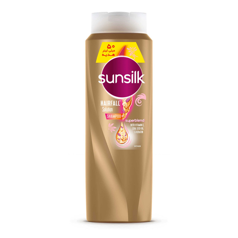 شامپو مو سان سیلک مدل Hair fall Solution حجم 650 میلی لیتر 