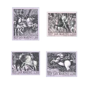 تمبر یادگاری مدل نقاشی های پائولو اوچلو مجموعه 4 عددی