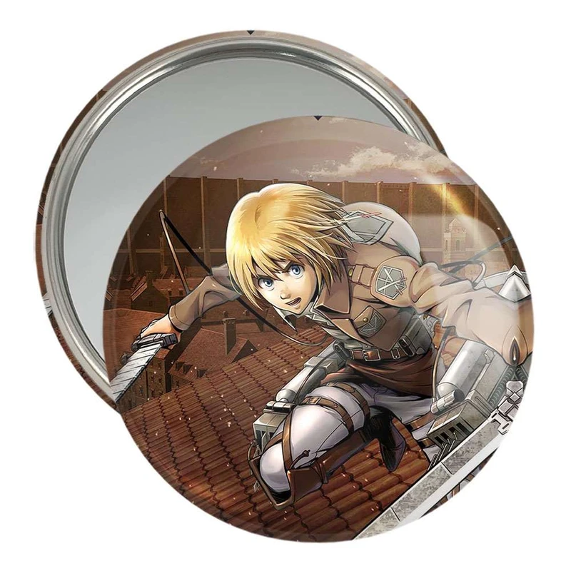 آینه جیبی خندالو طرح آرمین آرلرت انیمه اتک آن تایتان Attack on Titan  کد 4845